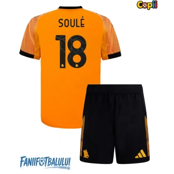 AS Roma Matias Soule #18 Echipament de Fotbal Replică 2025-26 Copii Deplasare (+ Șorturi)